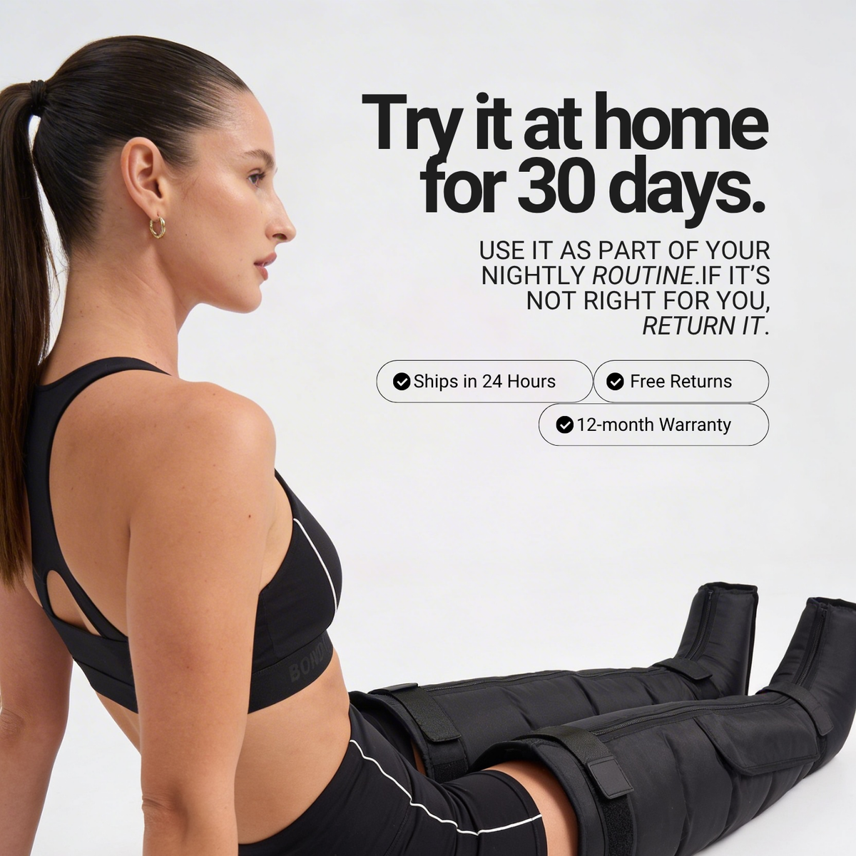 NiceBeam RecoveryFlow — Wireless Compression Boots