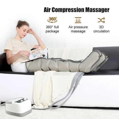 Air Compression Recovery Boots — Adjustable Leg Compression System