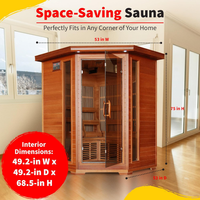 Canadian Cedar Corner Infrared Sauna