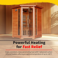 Canadian Cedar Corner Infrared Sauna