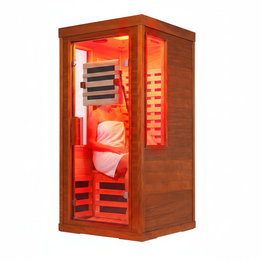 Canadian Hemlock Infrared Sauna with Red Light Therapy