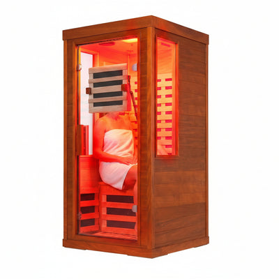 Canadian Hemlock Infrared Sauna with Red Light Therapy