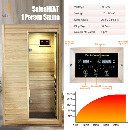 European Aspen 1-Person Far Infrared Sauna