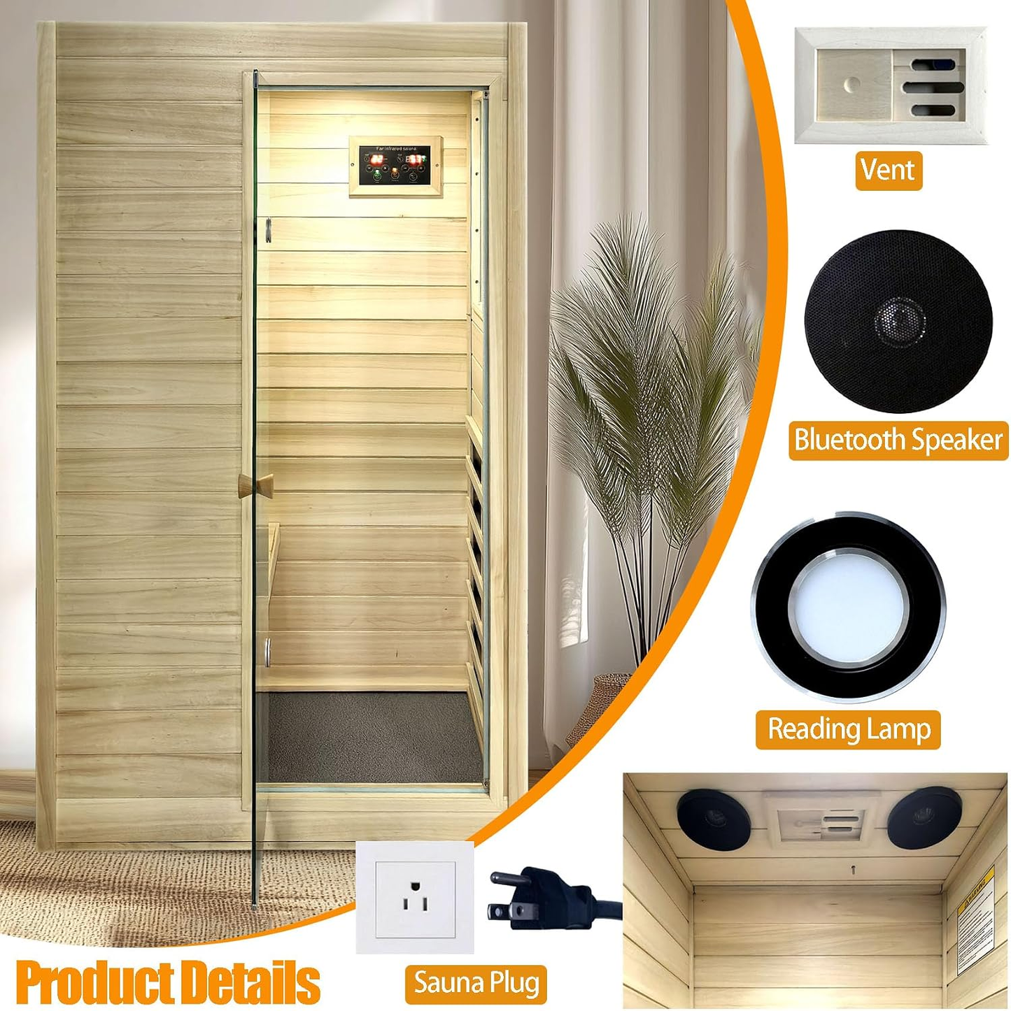 European Aspen 1-Person Far Infrared Sauna