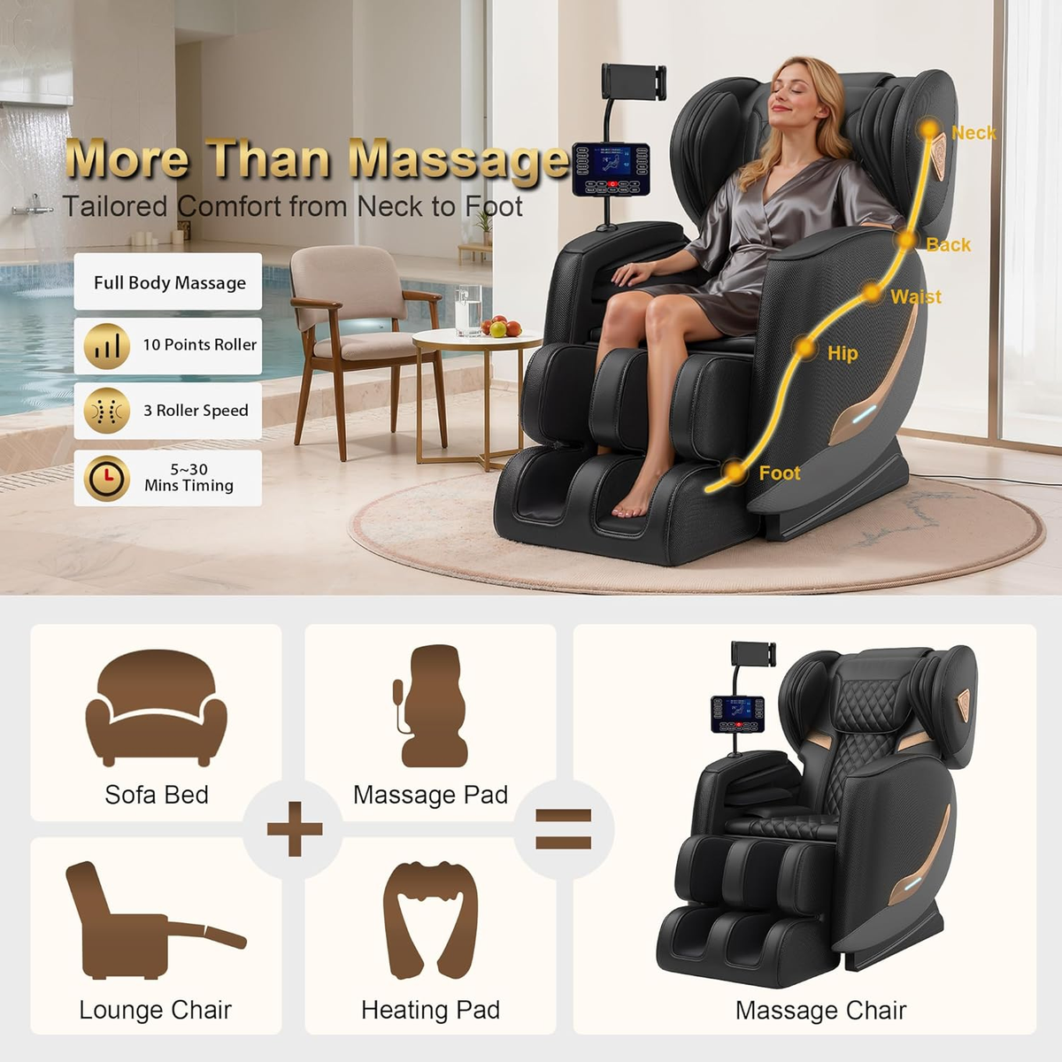Full-Body Zero Gravity Massage Chair