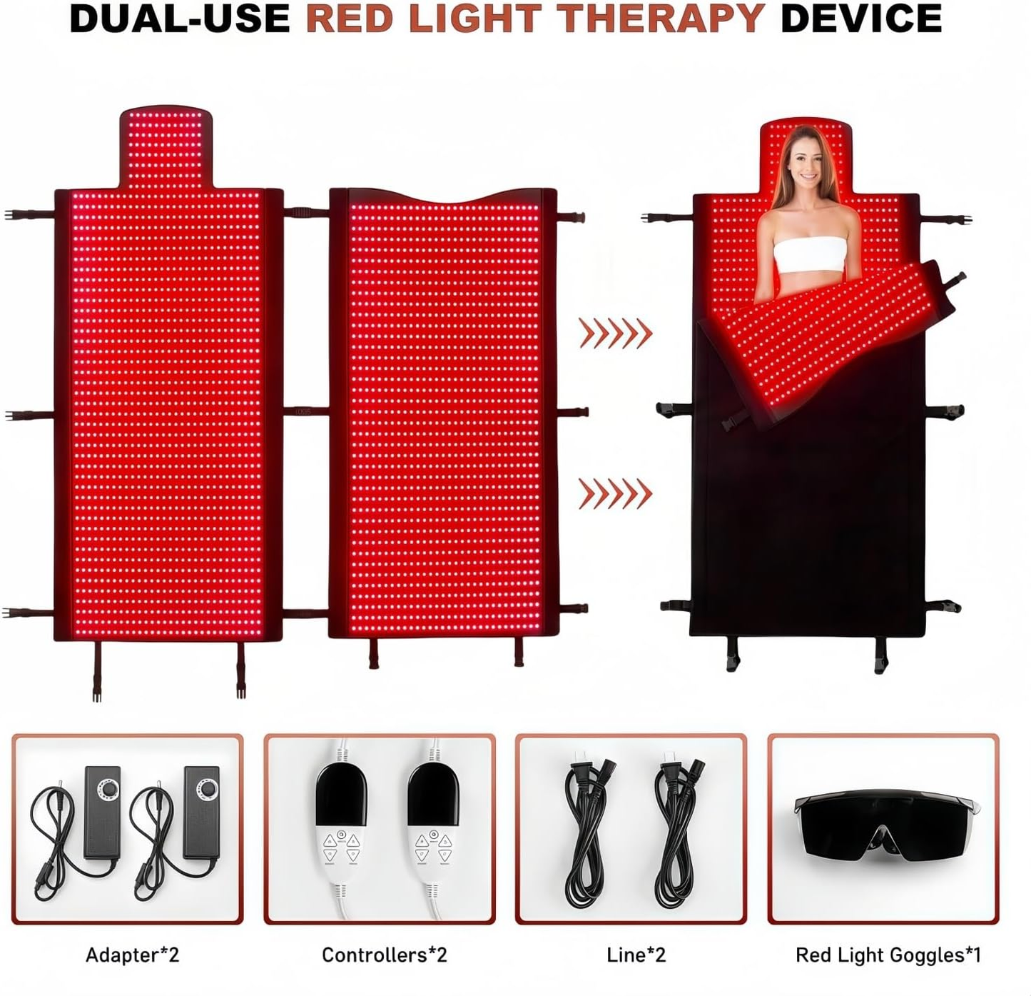 Full-Body Red Light Therapy Mat – 2570 LEDs