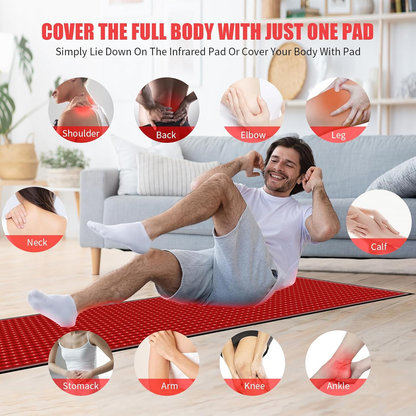 Full-Body Red Light Therapy Mat – 1280 LEDs