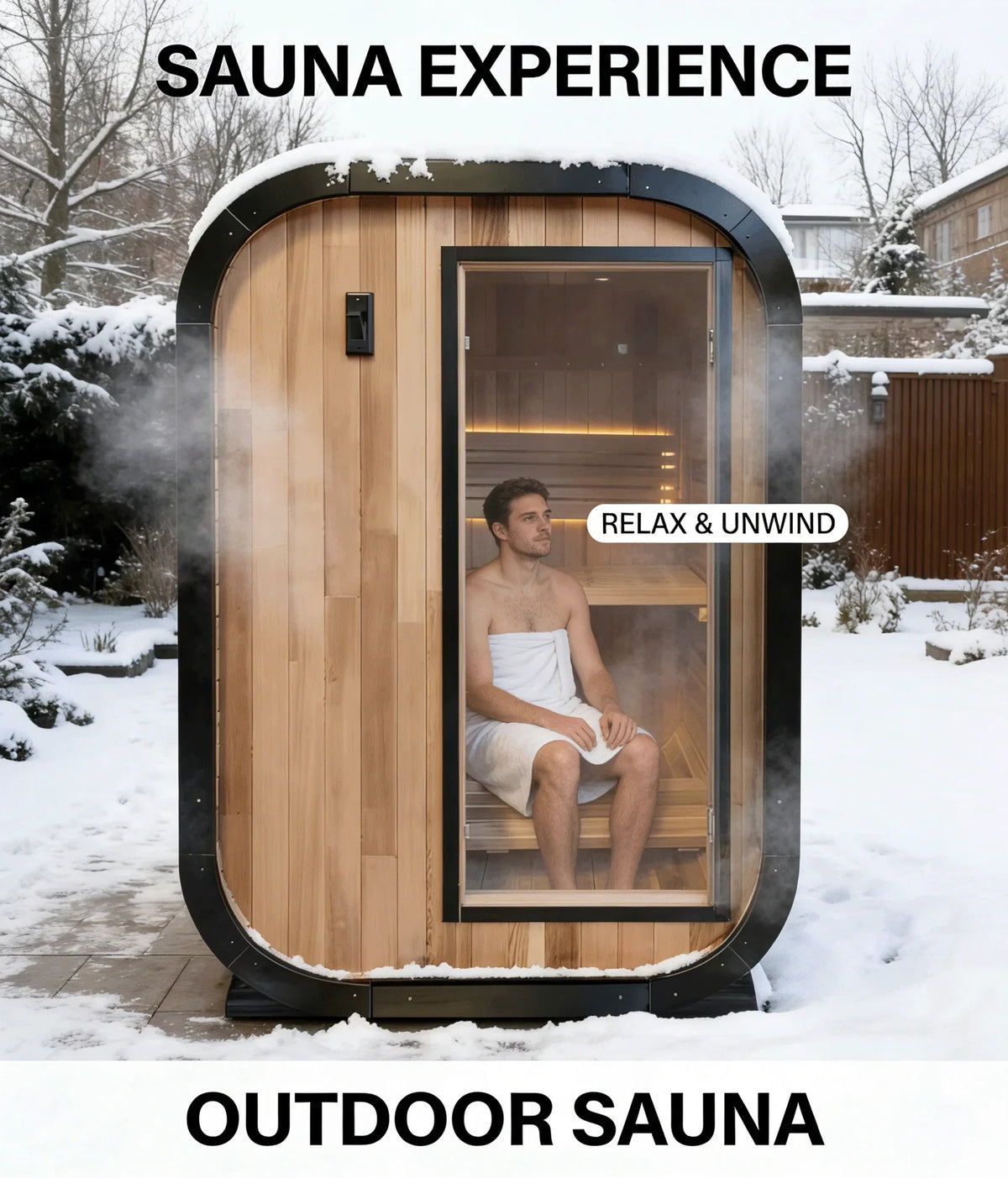 Panoramic Outdoor Round Sauna