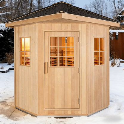 Panoramic Outdoor Round Sauna