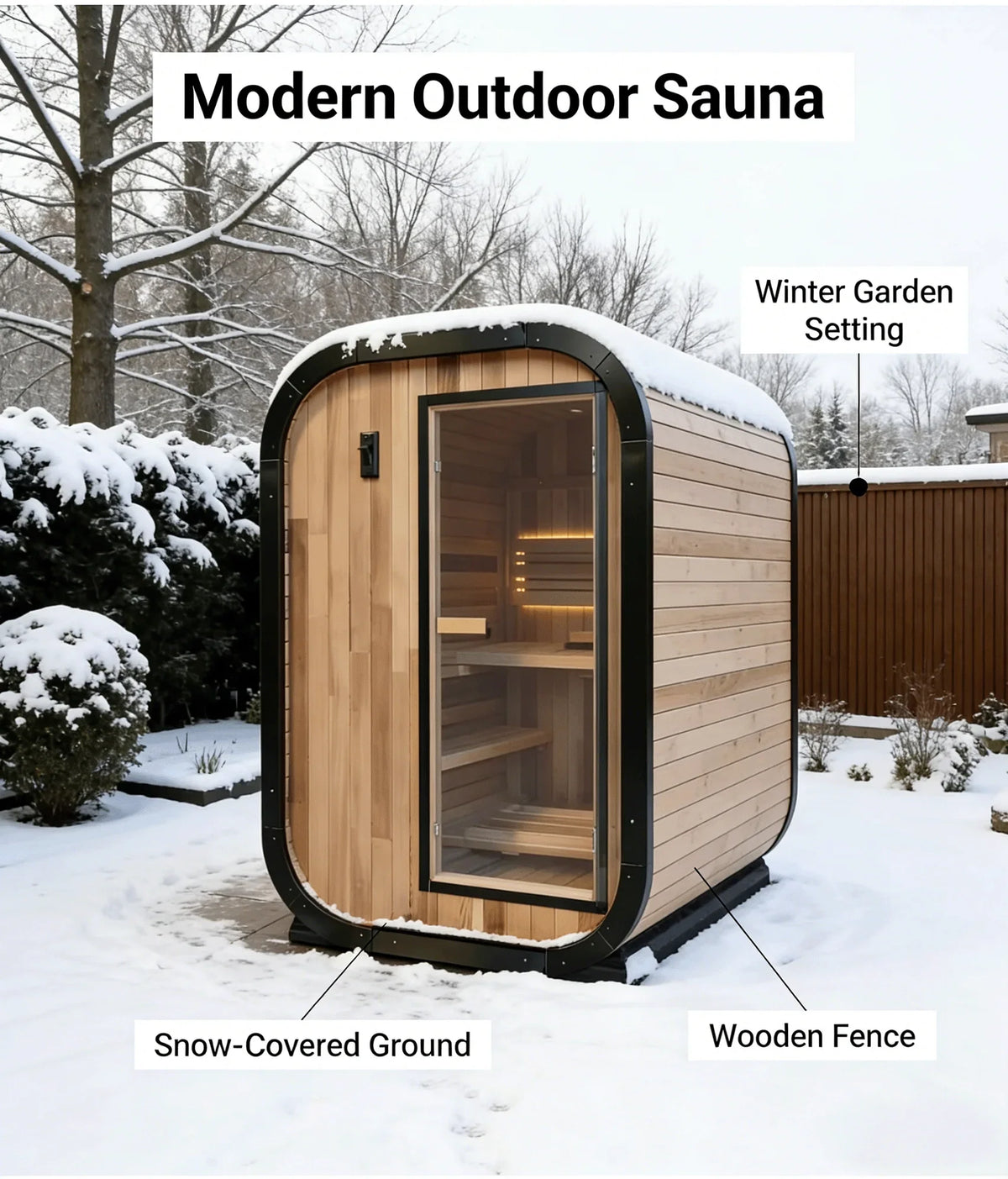 Panoramic Outdoor Round Sauna