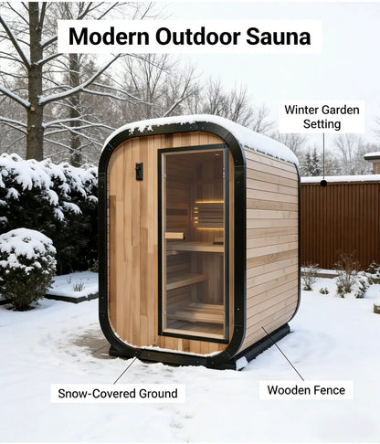 Panoramic Outdoor Round Sauna