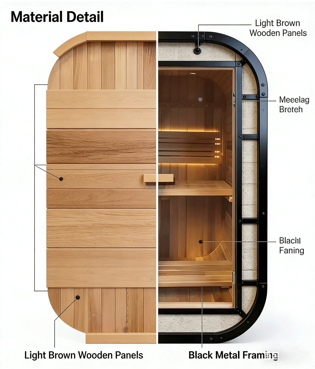 Panoramic Outdoor Round Sauna