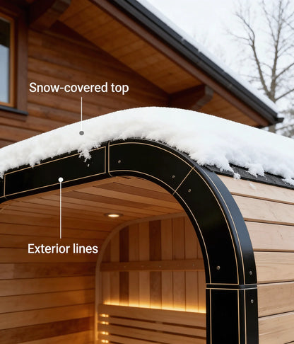 Panoramic Outdoor Round Sauna