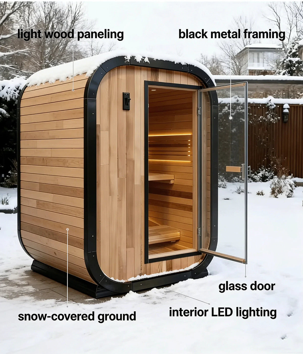 Panoramic Outdoor Round Sauna