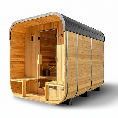 Lennon 4–6 Person Cedar Outdoor Cube Sauna