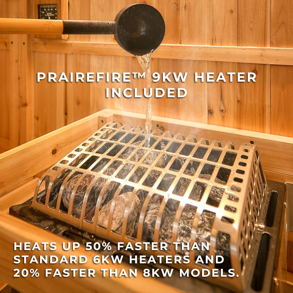 Lennon 4–6 Person Cedar Outdoor Cube Sauna